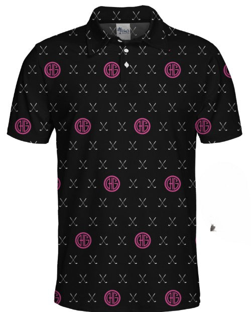 Black HG and Clubs Polo